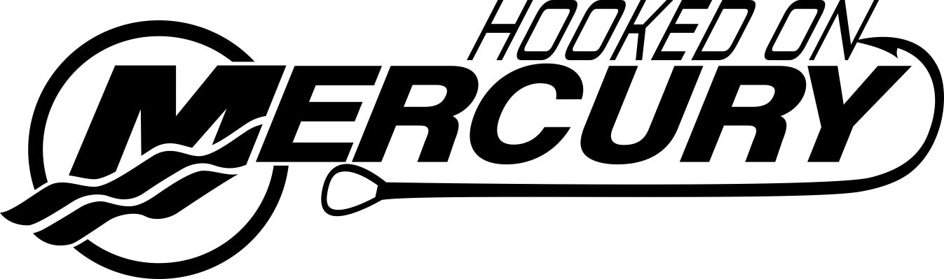 mercury decal, car decal, fishing sticker