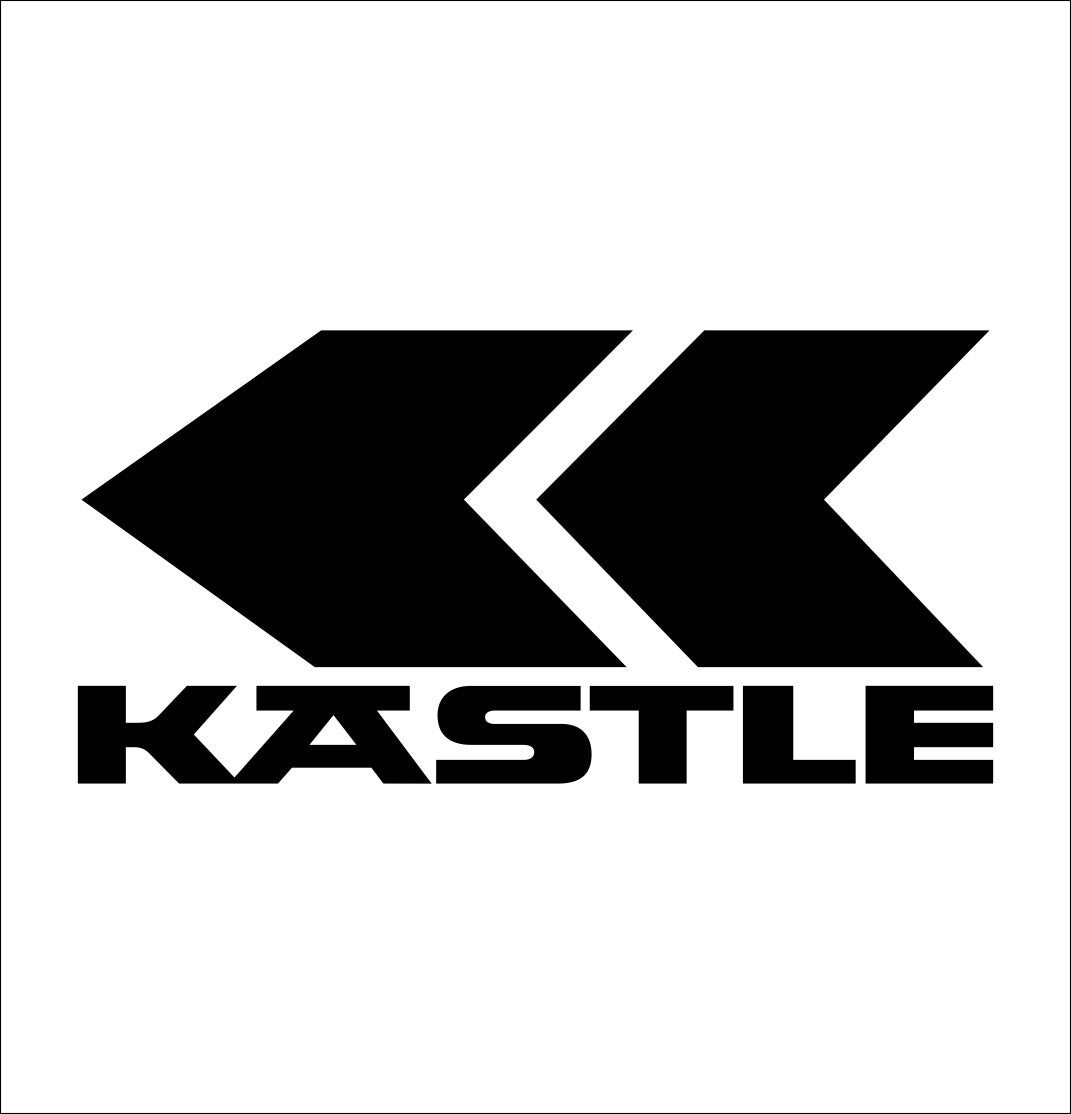 kastle decal, ski snowboard decal, car decal sticker