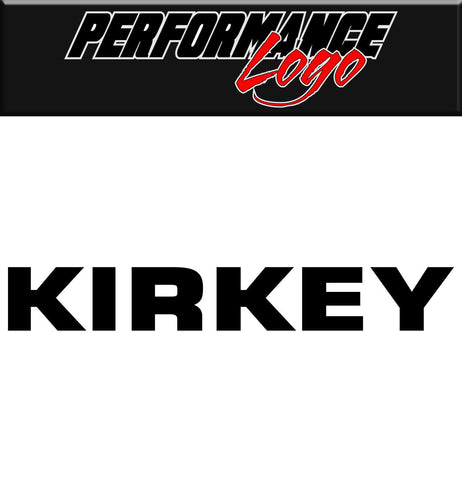 Kirkey decal, performance decal, sticker