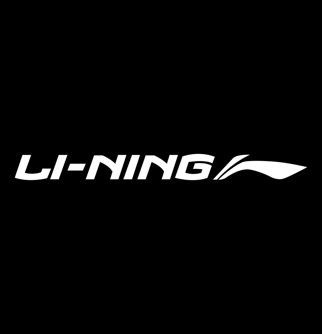li ning decal, car decal sticker