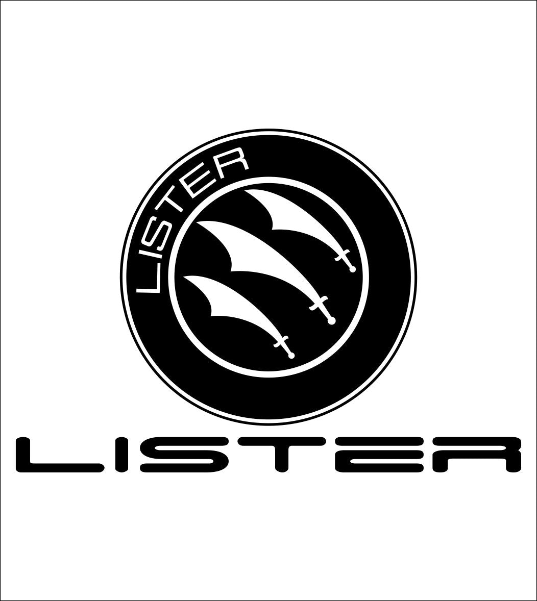 Lister decal, sticker, car decal