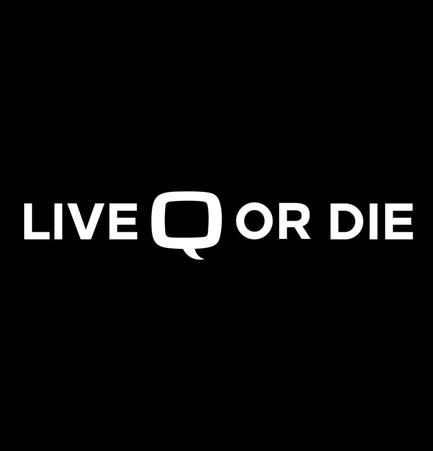 Live Q or die decal, firearm decal, car decal sticker