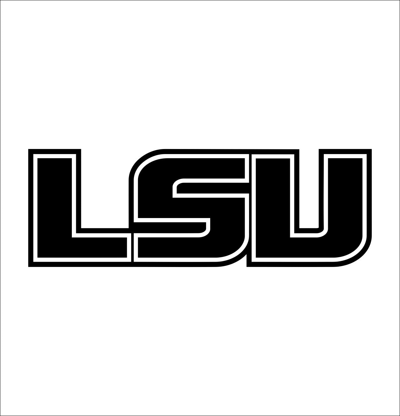 LSU Tigers Mascot Logo Vinyl Decal - 4x4 Inch Car & Truck Sticker