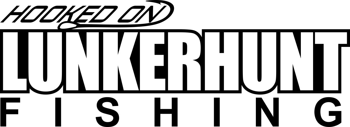 lunkerhunt fishing decal, car decal, fishing sticker