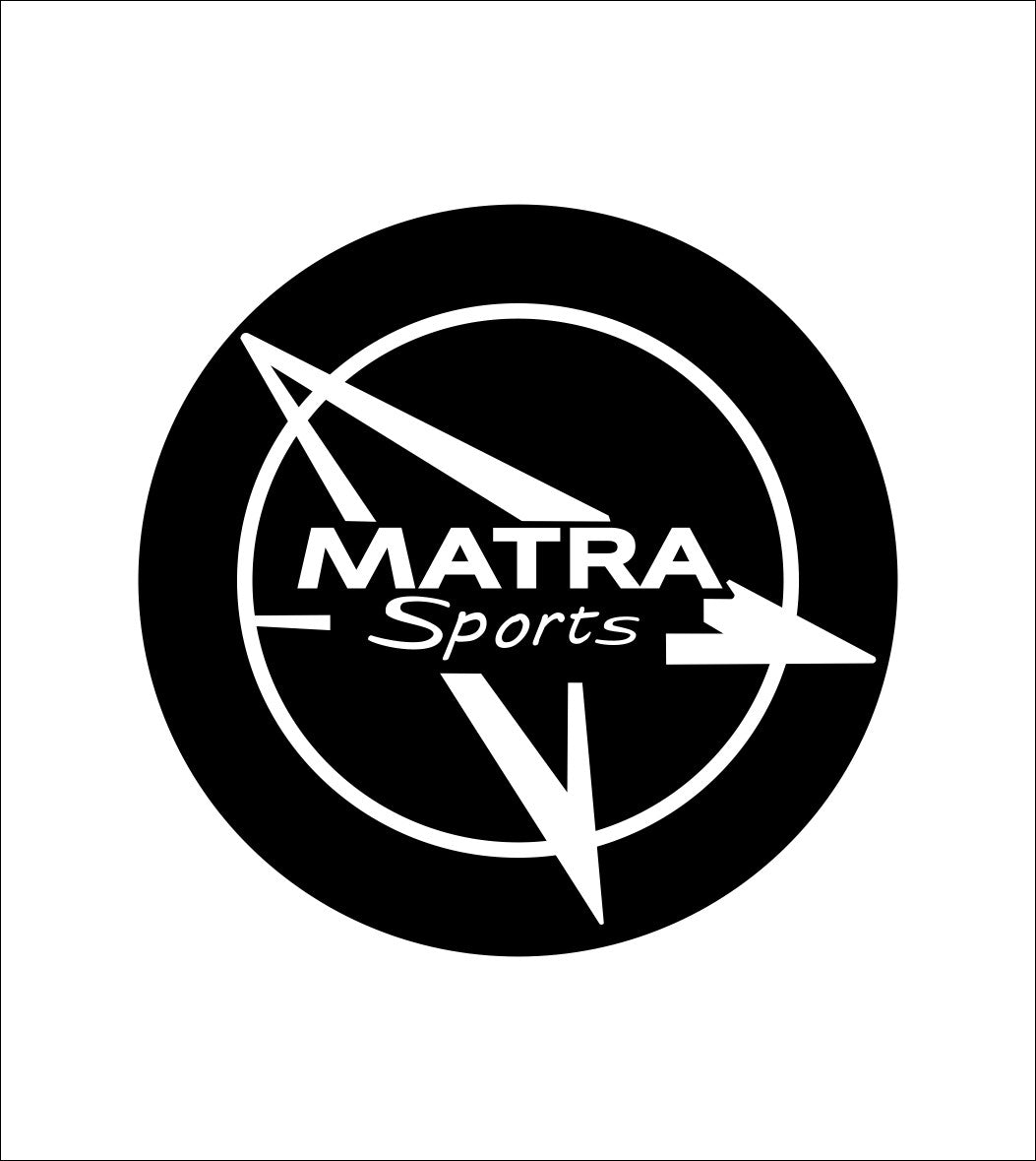 matra decal, sticker, car decal