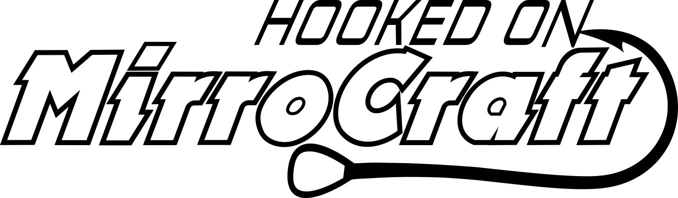 mirrocraft decal, car decal, fishing sticker