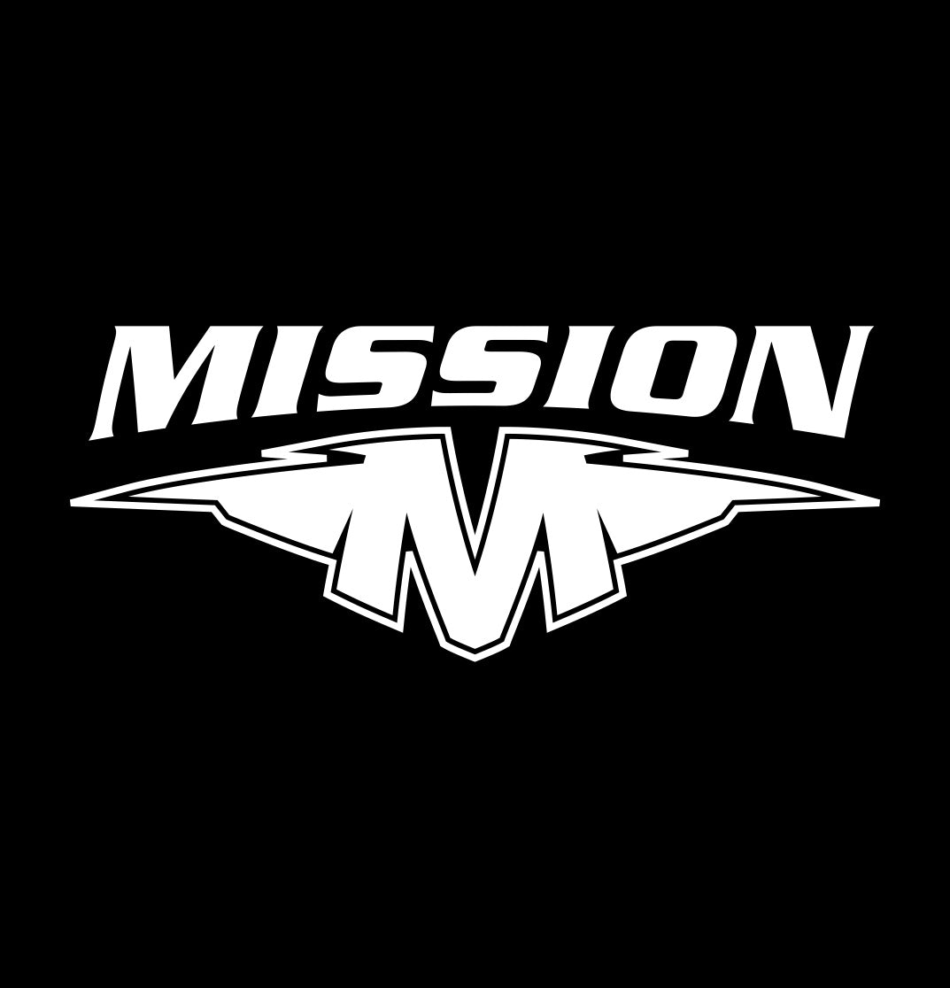 mission hockey decal, car decal sticker