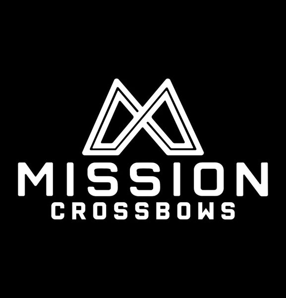 Mission Crossbows decal, fishing hunting car decal sticker