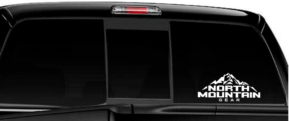 north mountain gear decal, car decal sticker