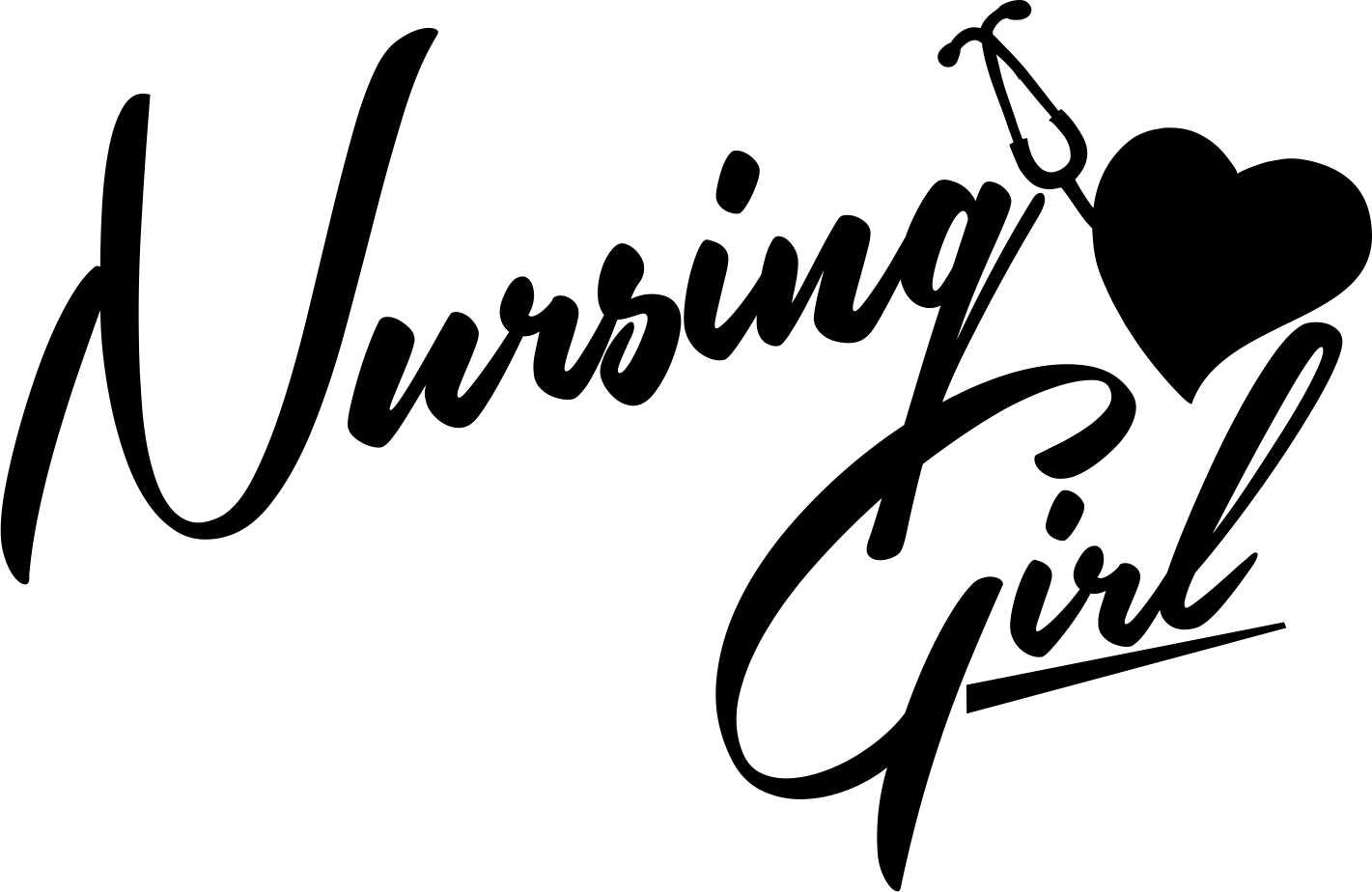 nursing girl nurse decal - North 49 Decals