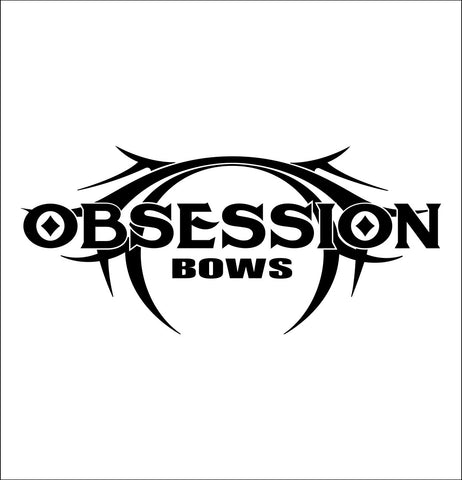 Obsession Bows decal, fishing hunting car decal sticker