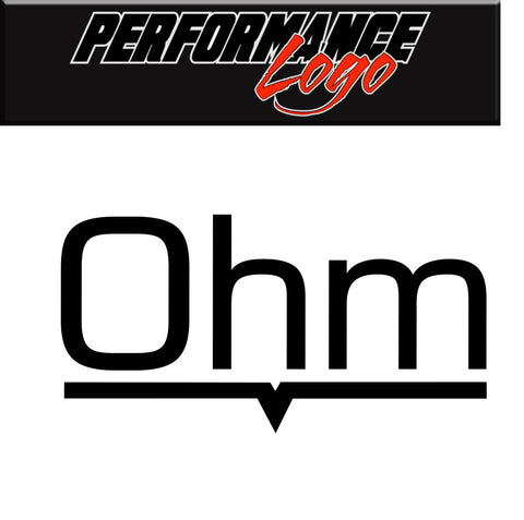 OHM Wheels decal, performance car decal sticker