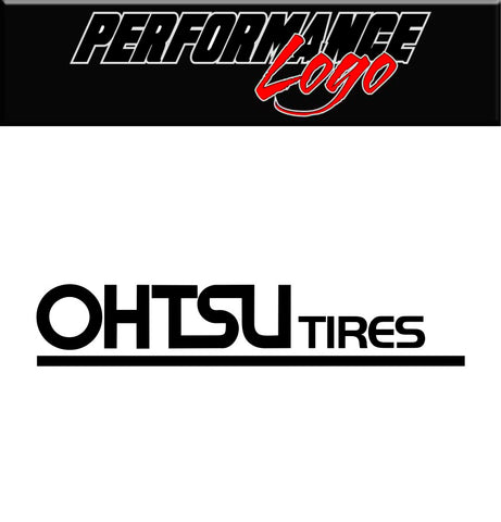 OHTSU Tire decal, performance car decal sticker