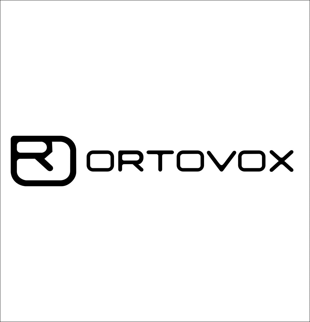 Ortovox decal, ski snowboard decal, car decal sticker