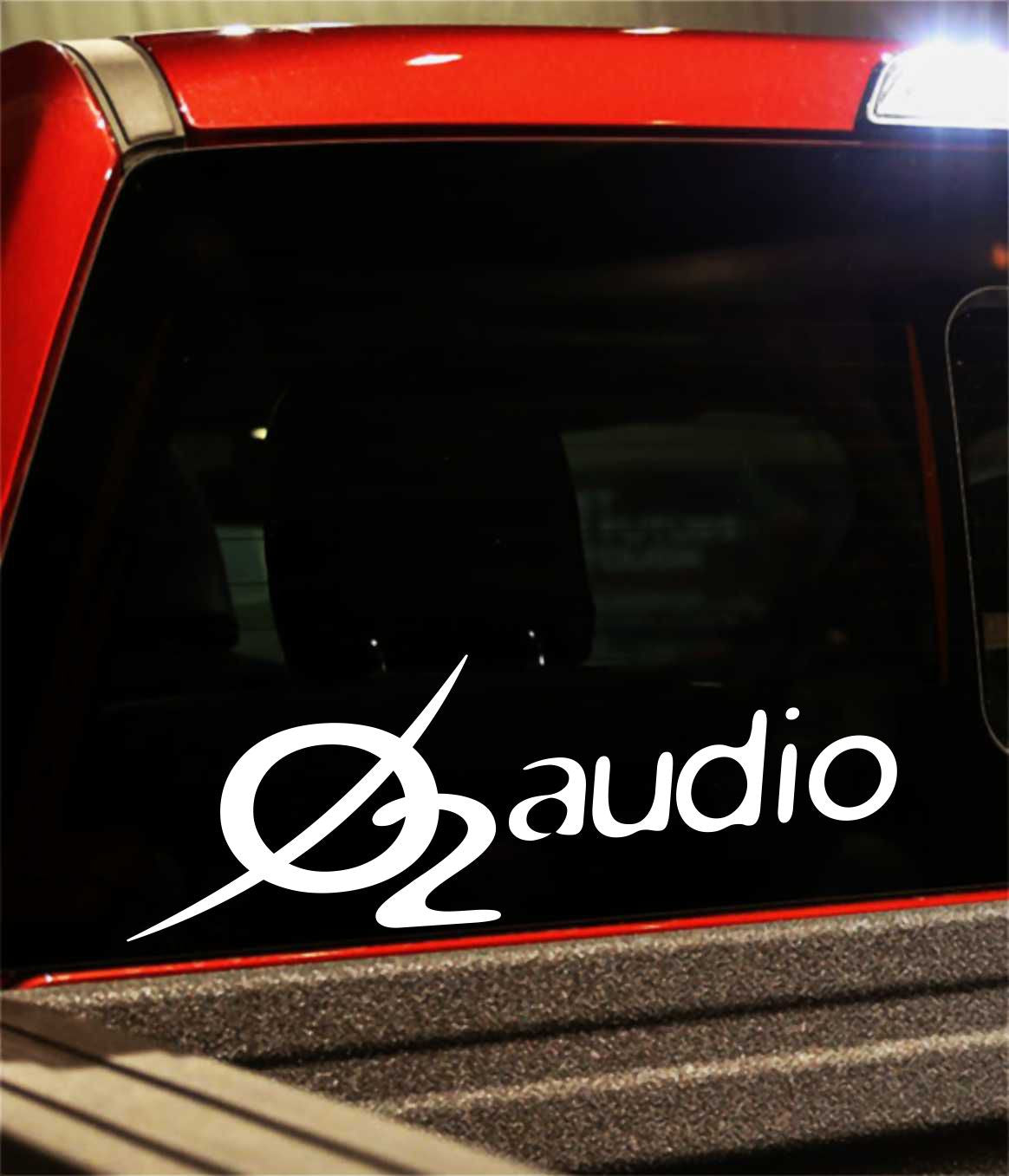 Oxygen O2 decal, sticker, audio decal