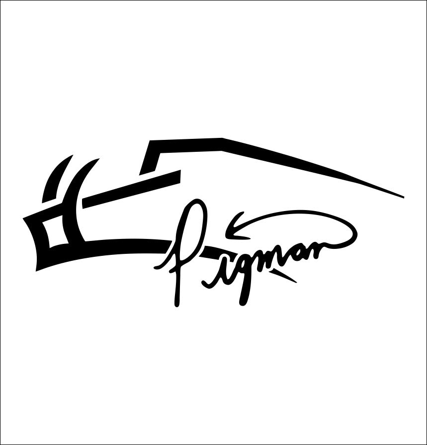 Pigman Archery decal, fishing hunting car decal sticker