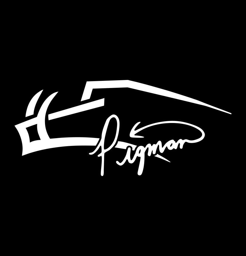 Pigman Archery decal, fishing hunting car decal sticker