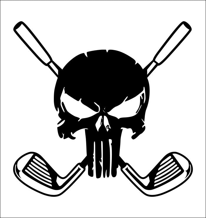 Punisher Golf decal