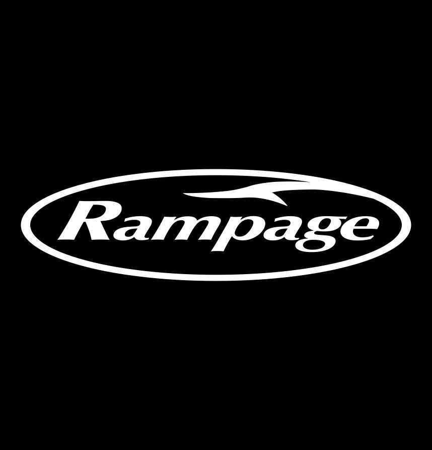 Rampage Boats decal, fishing hunting car decal sticker