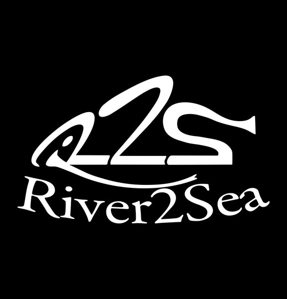 River2Sea decal, fishing hunting car decal sticker