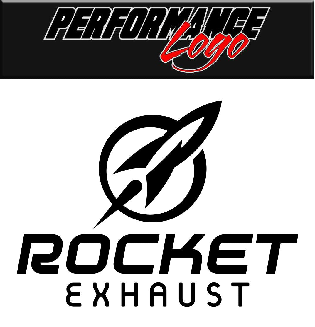 Rocket Exhaust decal, performance decal, sticker