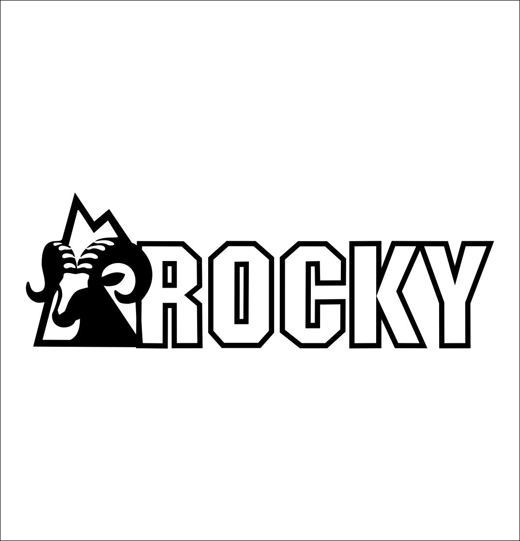 rocky boots decal, sticker, hunting fishing decal, car sticker