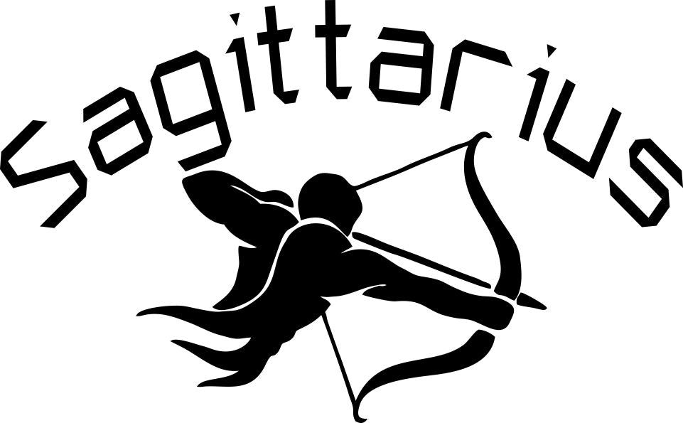 sagittarius1 zodiac decal - North 49 Decals