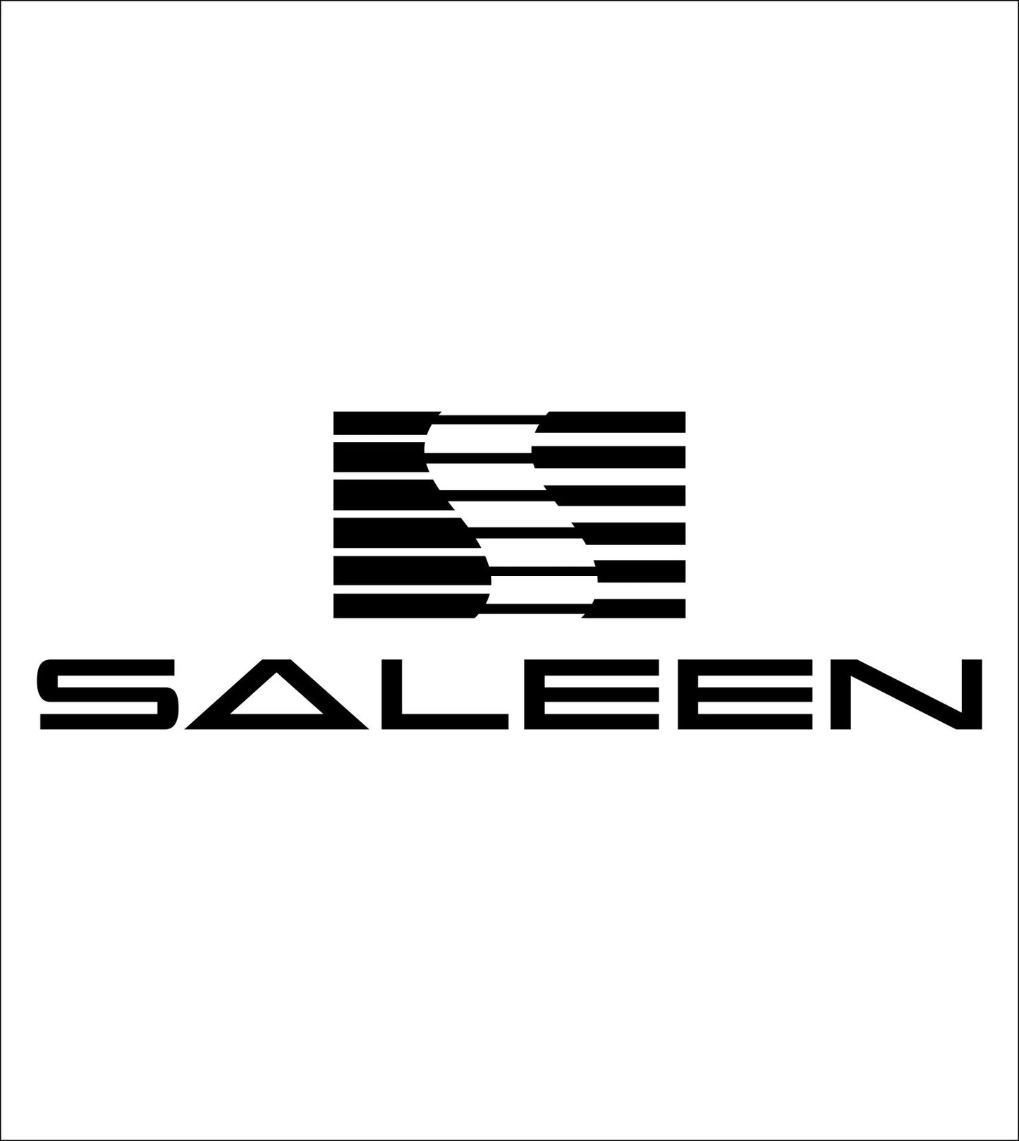 Saleen decal, sticker, car decal