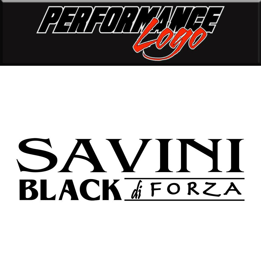 Savini Wheels decal, sticker B