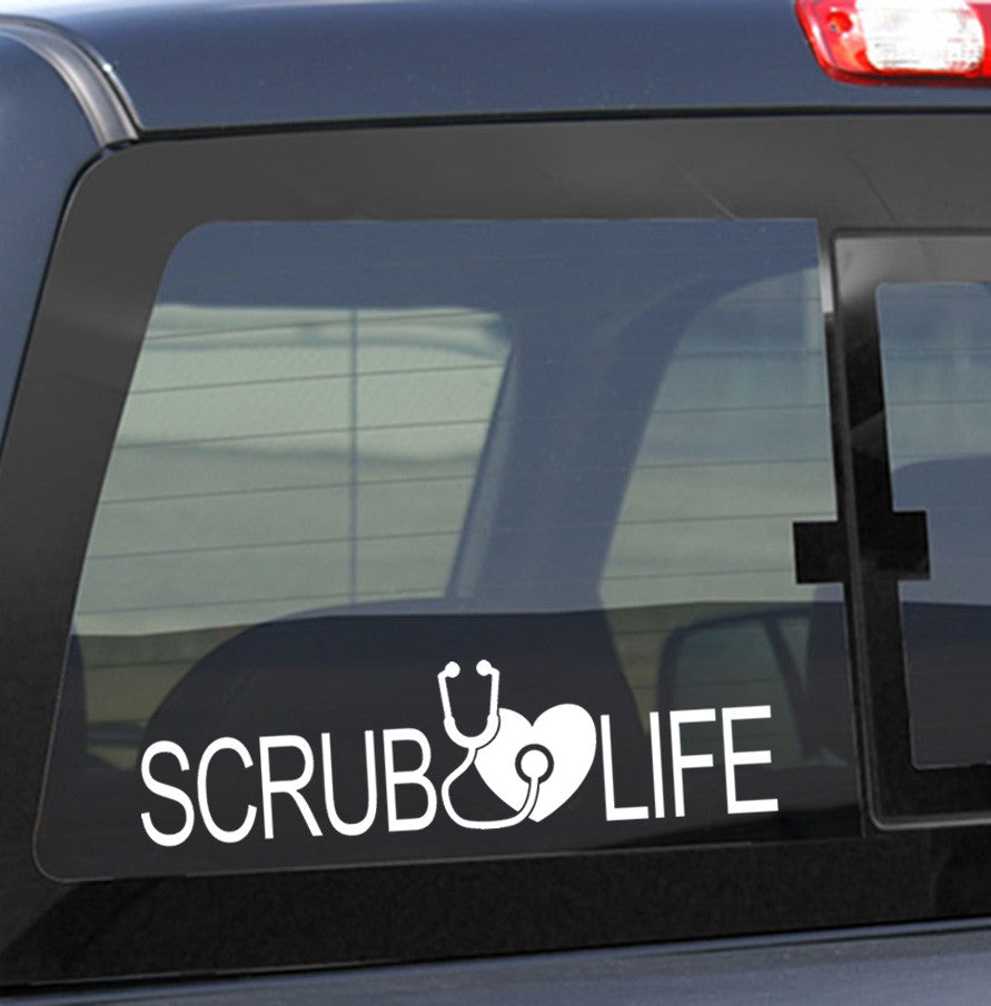 scrub life nurse decal - North 49 Decals