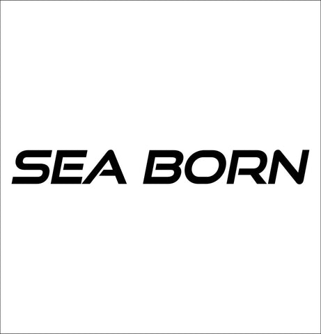 Sea Born Boats decal, fishing hunting car decal sticker