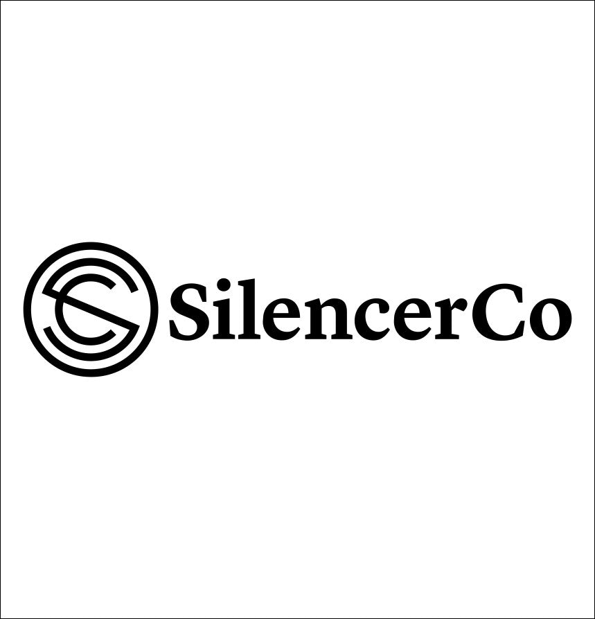 SilencerCo decal, firearm decal, car decal sticker