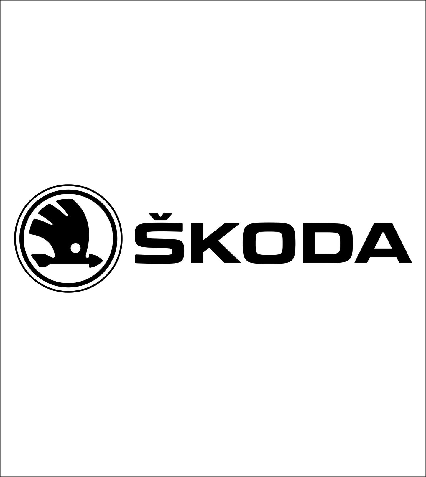 Skoda decal, sticker, car decal