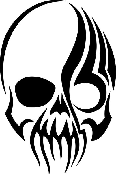 skull 40 skull biker decal - North 49 Decals