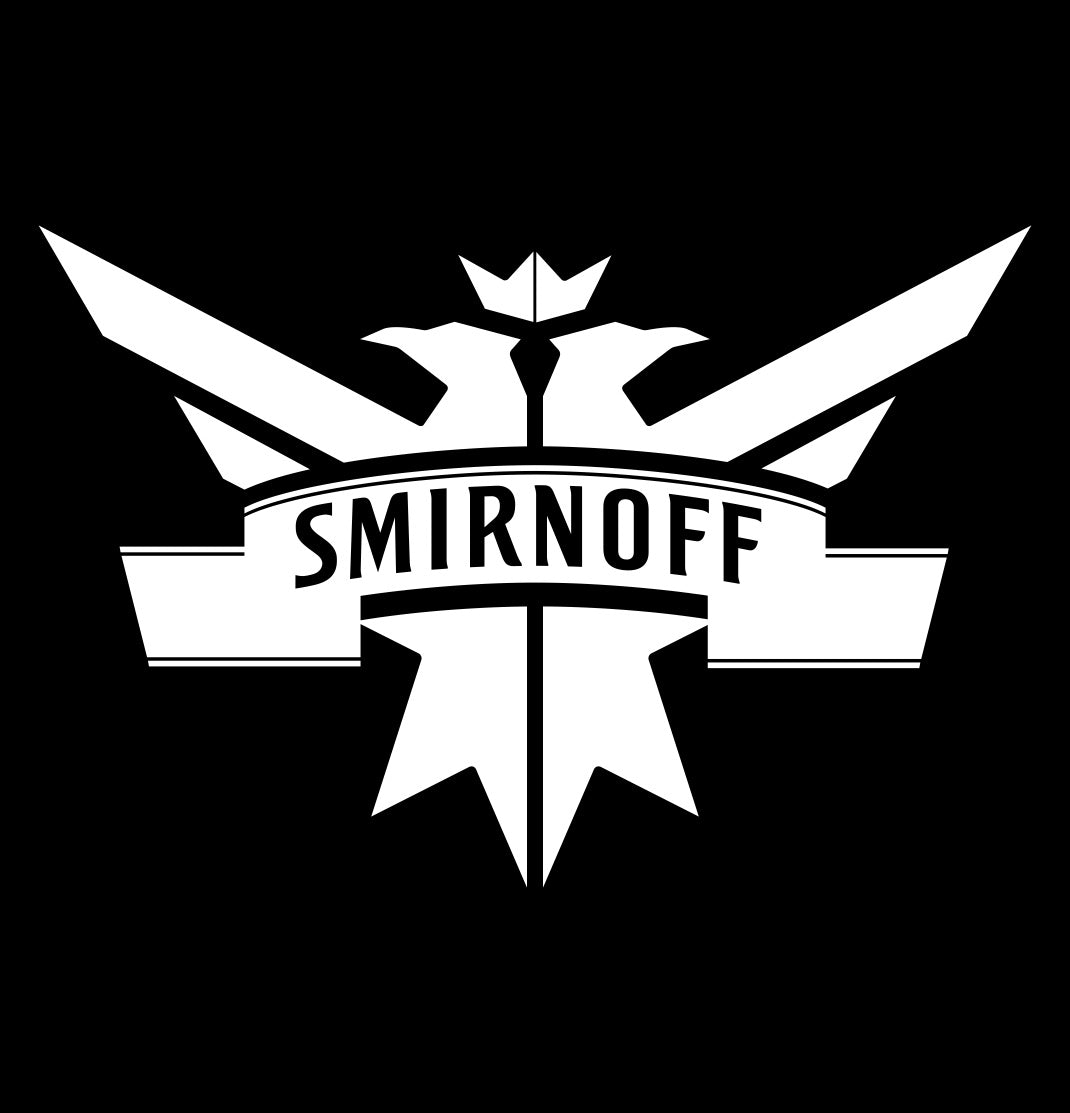 Smirnoff decal, vodka decal, car decal, sticker