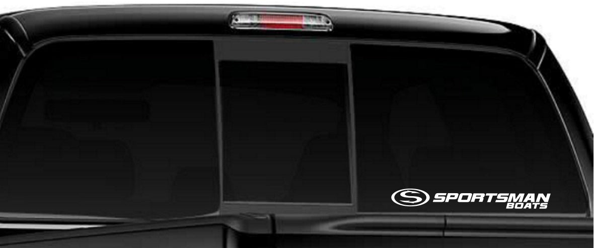 sportsman boats decal, car decal, hunting fishing sticker