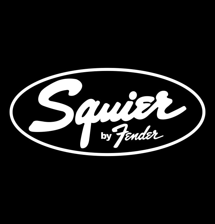 Squier decal, music instrument decal, car decal sticker