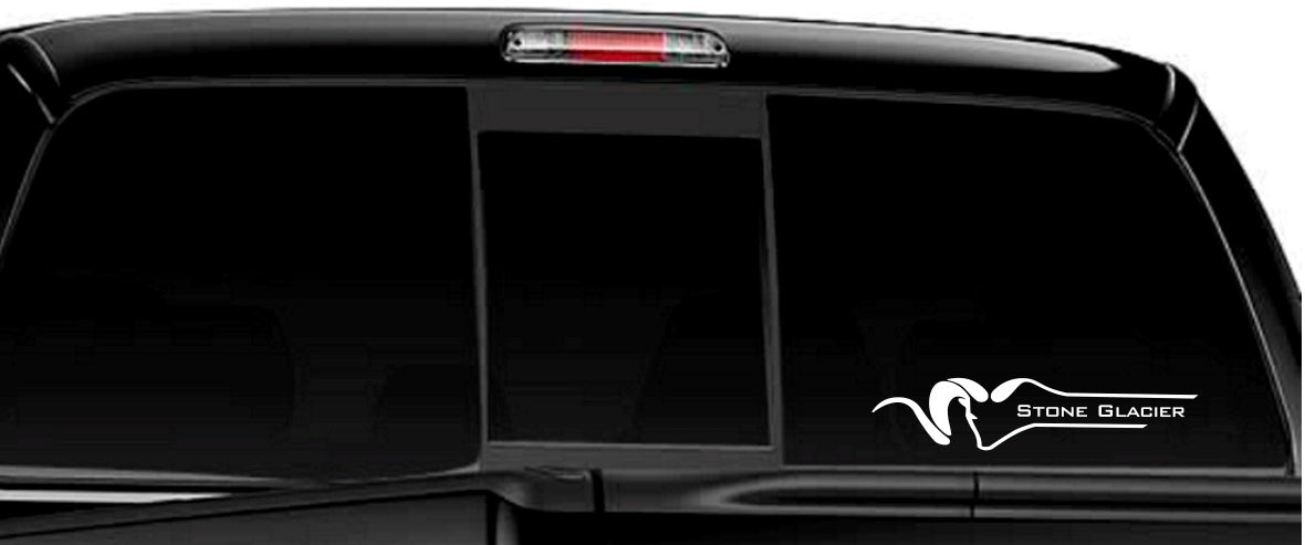 stone glacier decal, car decal sticker