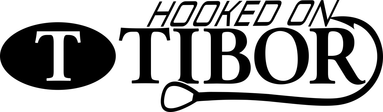 tibor reels decal, car decal, fishing sticker