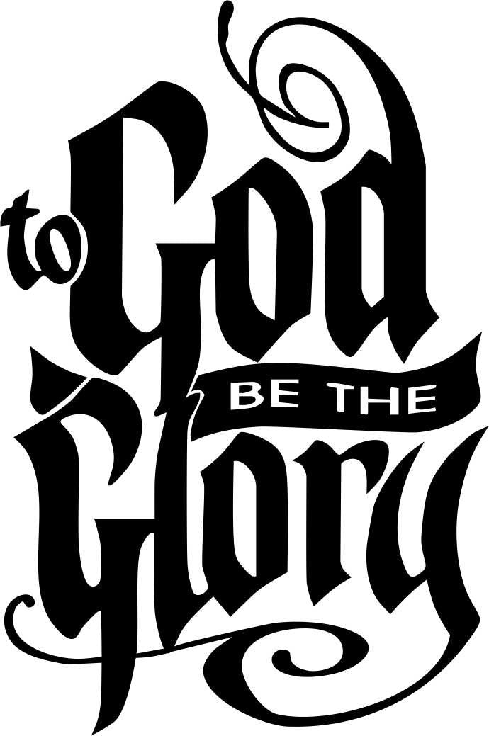 to god be the glory religious decal - North 49 Decals