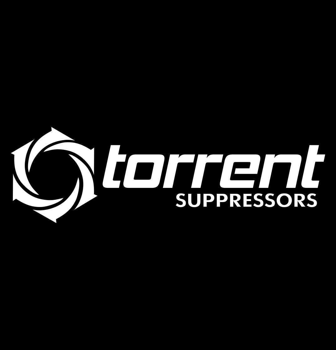 Torrent Suppressors decal, firearm decal, car decal sticker
