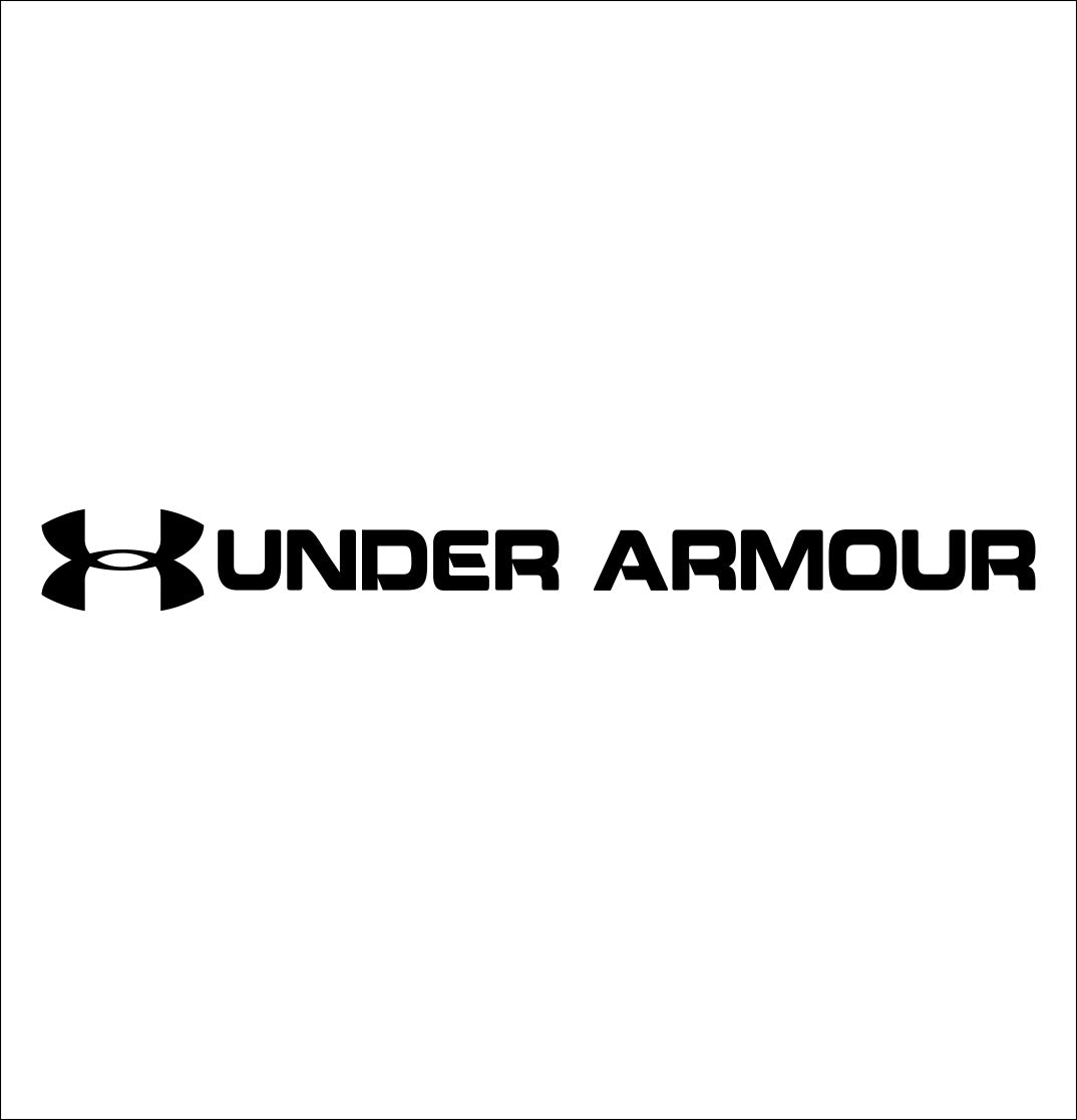 under armour decal, car decal sticker
