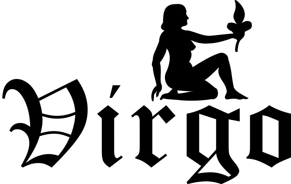 virgo 1 zodiac decal - North 49 Decals