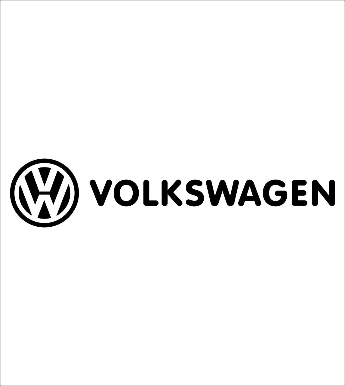 Volkswagen decal, sticker, car decal
