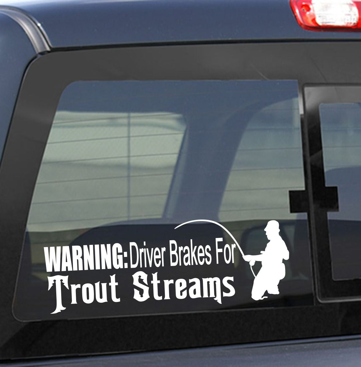 fishing decals, car decal, window sticker