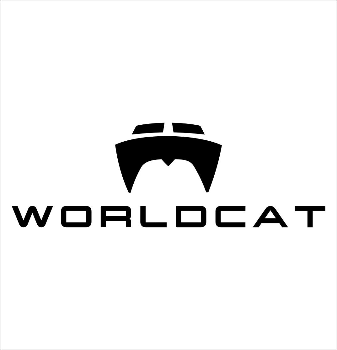 worldcat boats decal, car decal, hunting fishing sticker