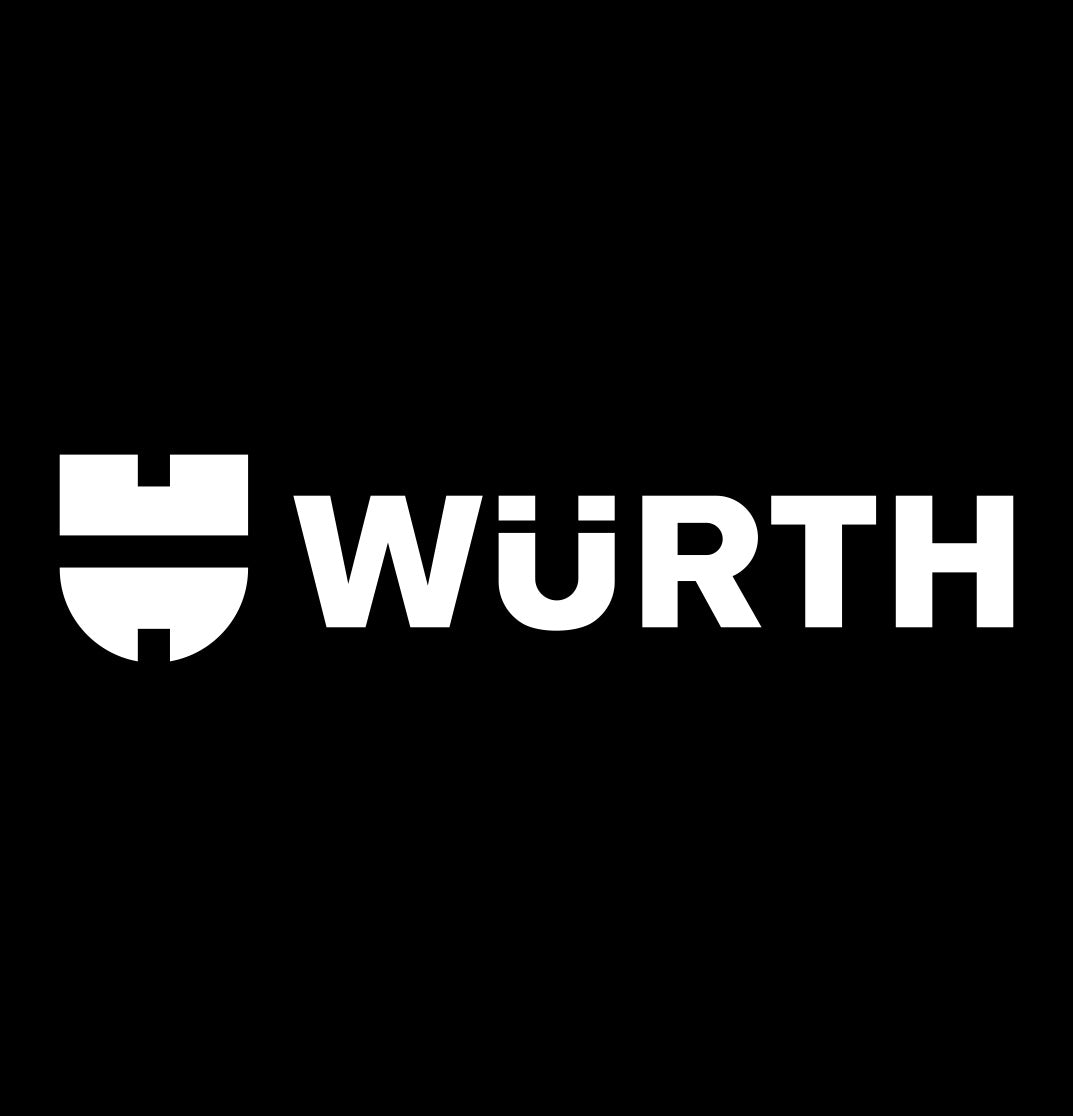wurth tools decal, car decal sticker