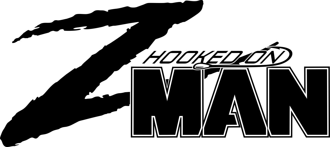 z man fishing decal, car decal, fishing sticker