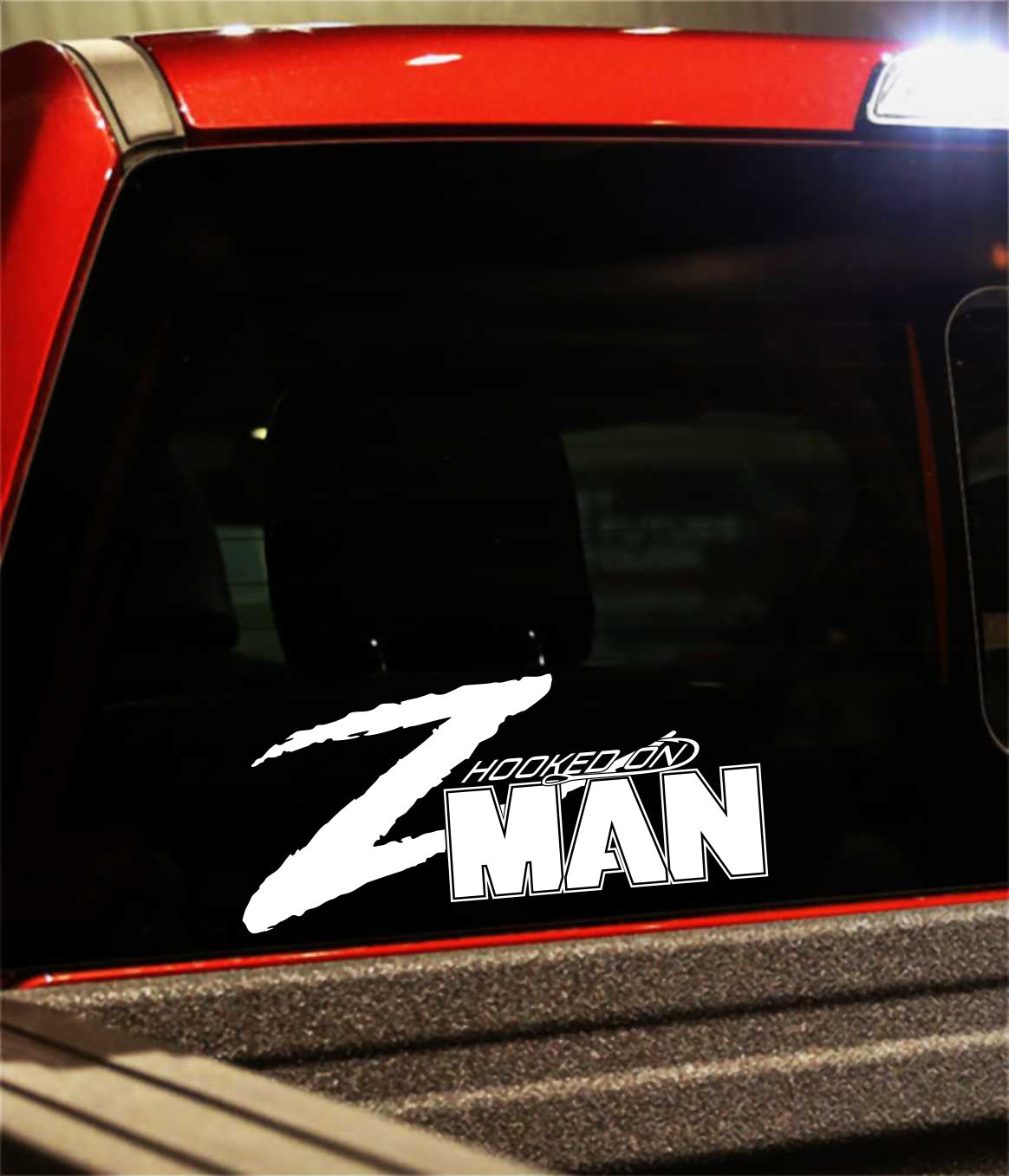 z man fishing decal, car decal, fishing sticker
