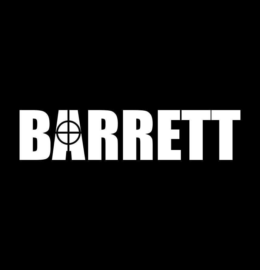 Barrett decal, sticker, firearm sticker